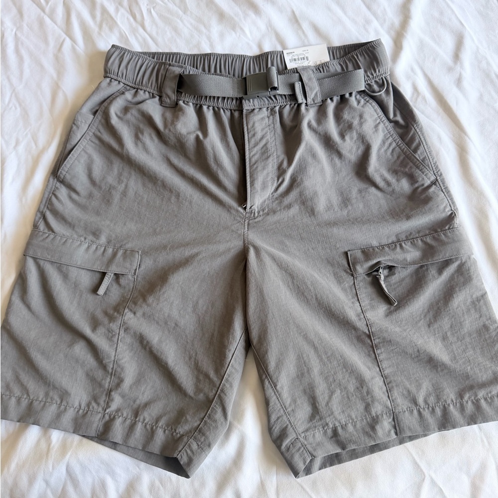 Kohl's Gray Men's Cargo Shorts with Integrated Belt